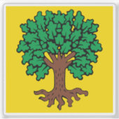 Flag of Échallens, Switzerland シール (正面)