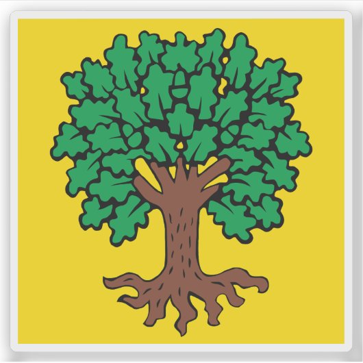 Flag of Échallens, Switzerland シール (正面)