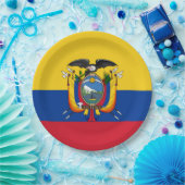 Flag of Ecuador Plate ペーパープレート (パーティー)