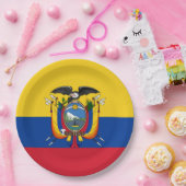 Flag of Ecuador Plate ペーパープレート (パーティー)