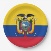 Flag of Ecuador Plate ペーパープレート (正面)