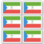 Flag of Equatorial Guinea - a collection Sticker シール (正面)