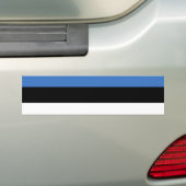Flag of Estonia バンパーステッカー (車上)