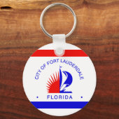 Flag of Fort Lauderdale, Florida キーホルダー (正面)