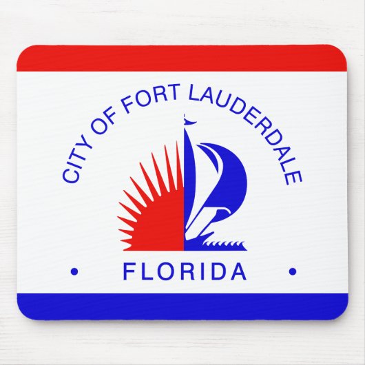 Flag of Fort Lauderdale, Florida マウスパッド (正面)