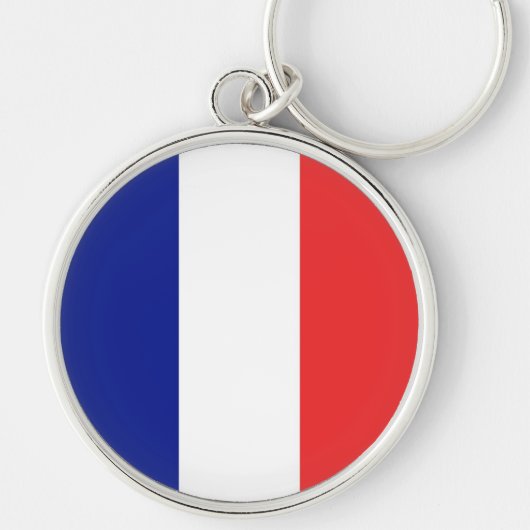 Flag of France French Tricolore キーホルダー (正面)