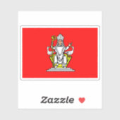 Flag of Frenštát pod Radhoštěm, Czech Republic シール (シート)