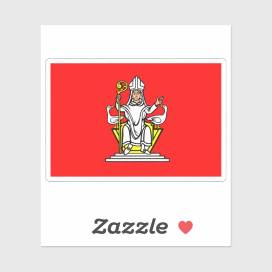 Flag of Frenštát pod Radhoštěm, Czech Republic シール (シート)