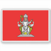 Flag of Frenštát pod Radhoštěm, Czech Republic シール (正面)