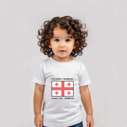 Flag of Georgia ベビーTシャツ