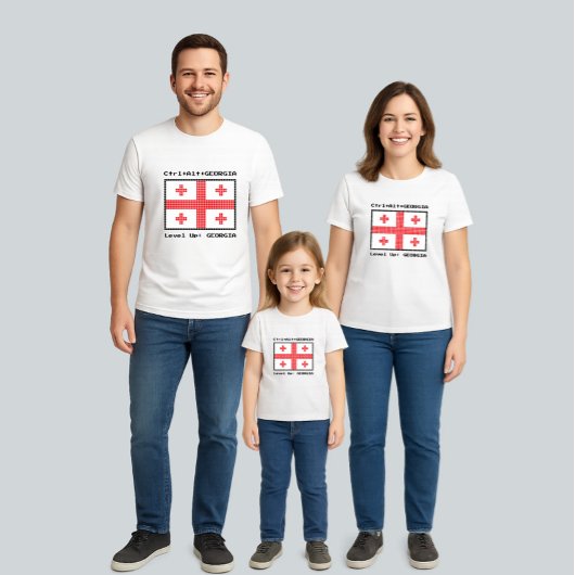 Flag of Georgia ベビーTシャツ