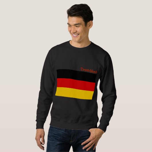 Flag of Germany custom-cut  スウェットシャツ (正面フル)