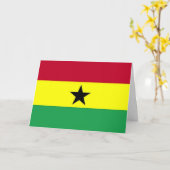Flag of Ghana カード (黄色い花)