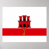 Flag of Gibraltar ポスター (正面)