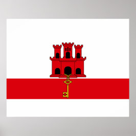 Flag of Gibraltar ポスター