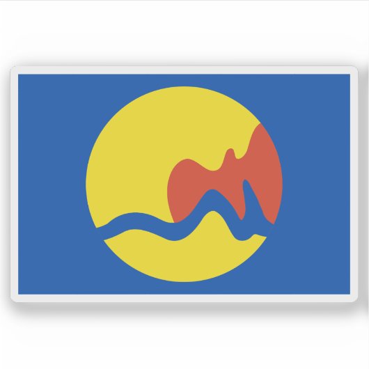 Flag of Grand Rapids, Michigan, USA シール (正面)