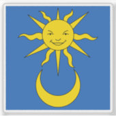 Flag of Grandson, Switzerland シール (正面)