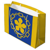 Flag of Hamilton, Ontario Large Gift Bag ラージペーパーバッグ (裏面アングル)