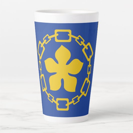 Flag of Hamilton, Ontario Latte Mug カフェラテマグ (正面)