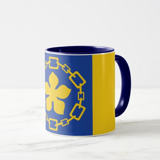 Flag of Hamilton, Ontario Mug マグカップ (正面右)