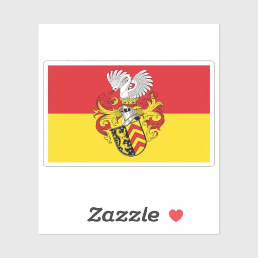 Flag of Hanau, Germany シール (シート)