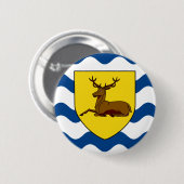 Flag of Hertfordshire Pinback Button 缶バッジ (正面&裏面)