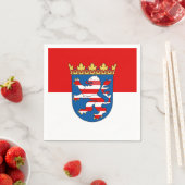 Flag of Hesse Paper Napkins スタンダードカクテルナプキン (インサイチュ)