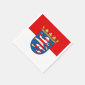 Flag of Hesse Paper Napkins スタンダードカクテルナプキン (角)
