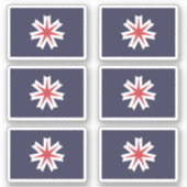 Flag of Hokkaido Prefecture, Japan シール (正面)