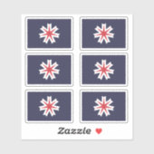 Flag of Hokkaido Prefecture, Japan シール (シート)