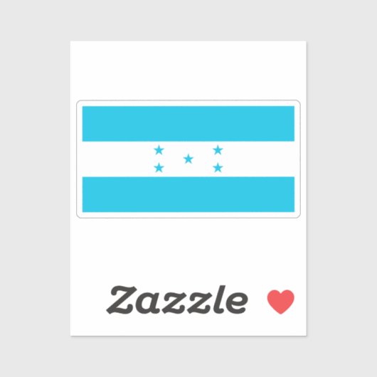 Flag of Honduras custom-cut  シール (シート)