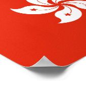 Flag of Hong Kong ポスター (角)