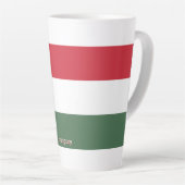 Flag of Hungary custom  カフェラテマグ (右アングル)