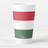 Flag of Hungary custom  カフェラテマグ (正面)