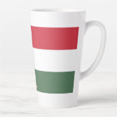 Flag of Hungary custom  カフェラテマグ (右)
