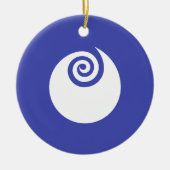 Flag of Ibaraki Prefecture, Japan セラミックオーナメント (正面)