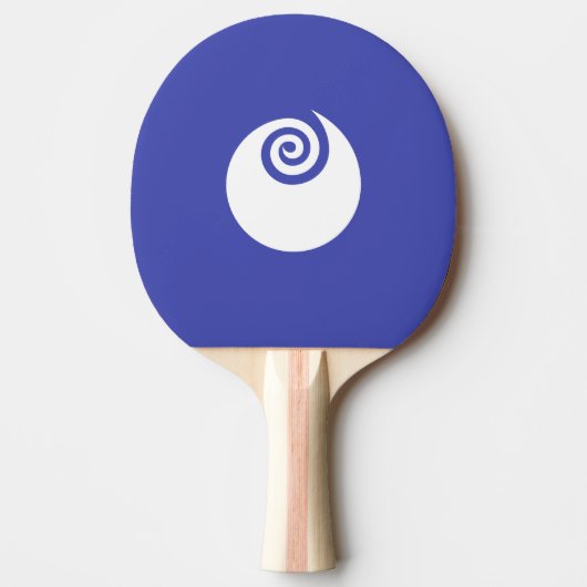 Flag of Ibaraki Prefecture, Japan  卓球ラケット (正面)