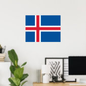 Flag of Iceland ポスター (ホームオフィス)