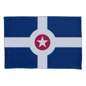 Flag of Indianapolis, Indiana Pillow Case 枕カバー (正面)