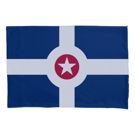Flag of Indianapolis, Indiana Pillow Case 枕カバー (正面)