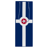Flag of Indianapolis, Indiana Wine Gift Bag ワインギフトバッグ (正面)