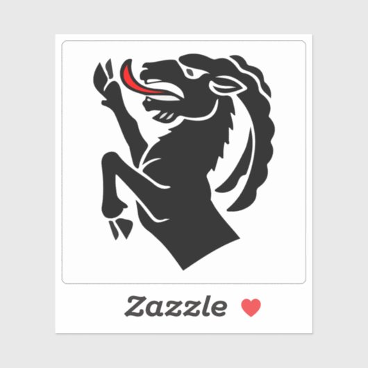 Flag of Interlaken district, Switzerland シール (シート)