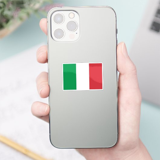 Flag of Italy custom-cut  シール (スマートフォン)