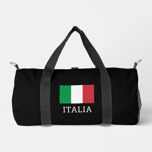 Flag of Italy custom duffle bag ダッフルバッグ (正面)