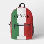 Flag of Italy Italian プリントバックパック (正面)