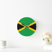 Flag of Jamaica ラウンド壁時計 (ホーム)