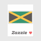 Flag of Jamaica Custom-Cut Vinyl Sticker シール (シート)