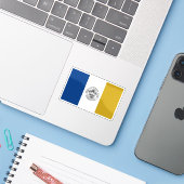 Flag of Jersey City, New Jersey, USA シール (ノートパソコンとiPhone)