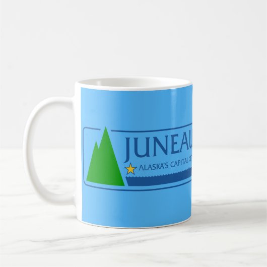 Flag of Juneau, Alaska コーヒーマグカップ (左)