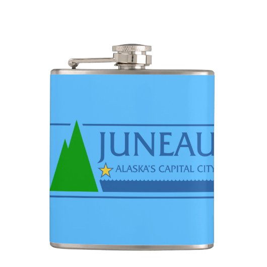 Flag of Juneau, Alaska Flask フラスク (正面)